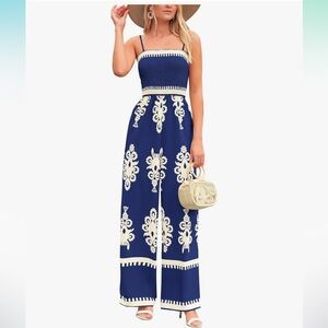 PRETTYGARDEN Women's Summer Boho Jumpsuits One Piece Beach Vacation Outfits new
